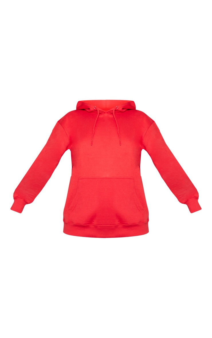 Red Oversized Sweat Hoodie